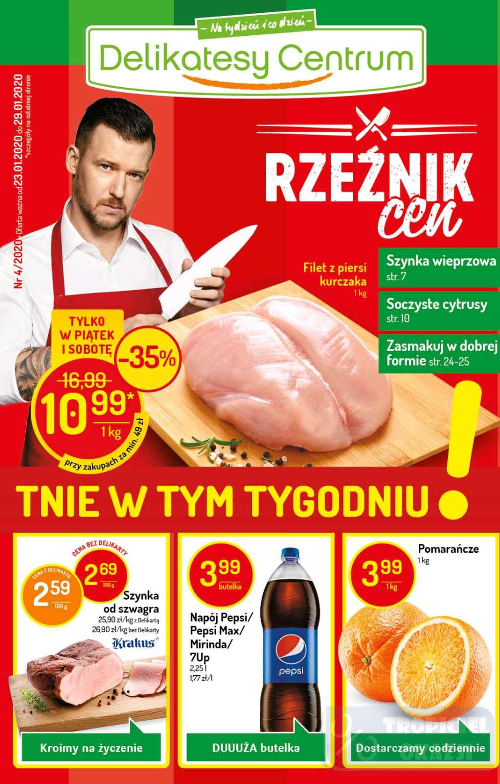 Gazetka promocyjna Delikatesy Centrum do 29/01/2020 str.1