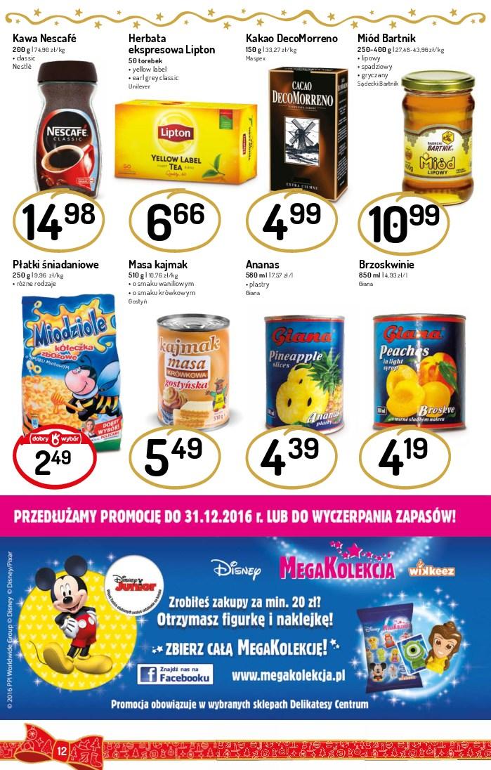 Gazetka promocyjna Delikatesy Centrum do 24/12/2016 str.12