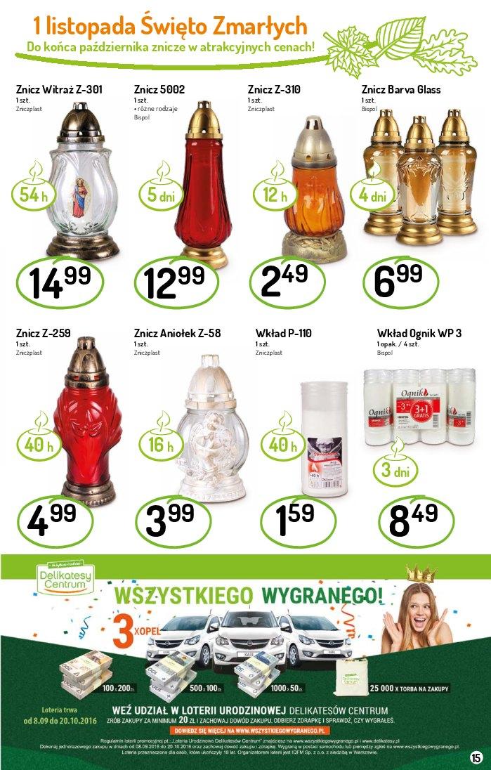 Gazetka promocyjna Delikatesy Centrum do 19/10/2016 str.15