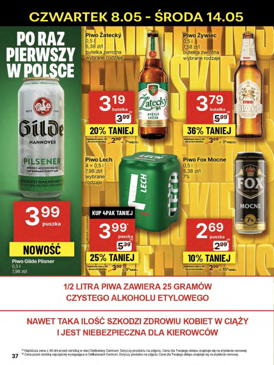 Gazetka promocyjna Delikatesy Centrum do 14/05/2025 str.37