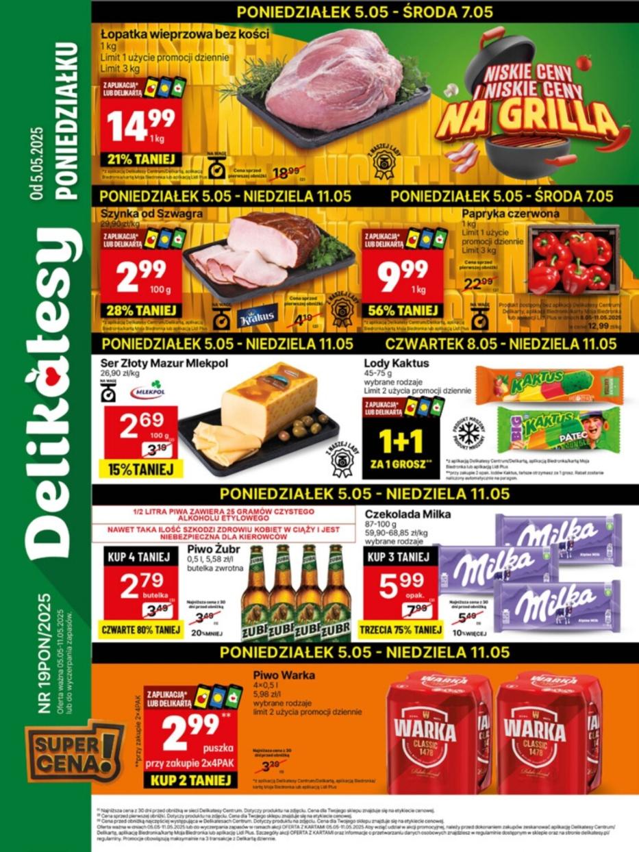 Gazetka promocyjna Delikatesy Centrum do 11/05/2025 str.1