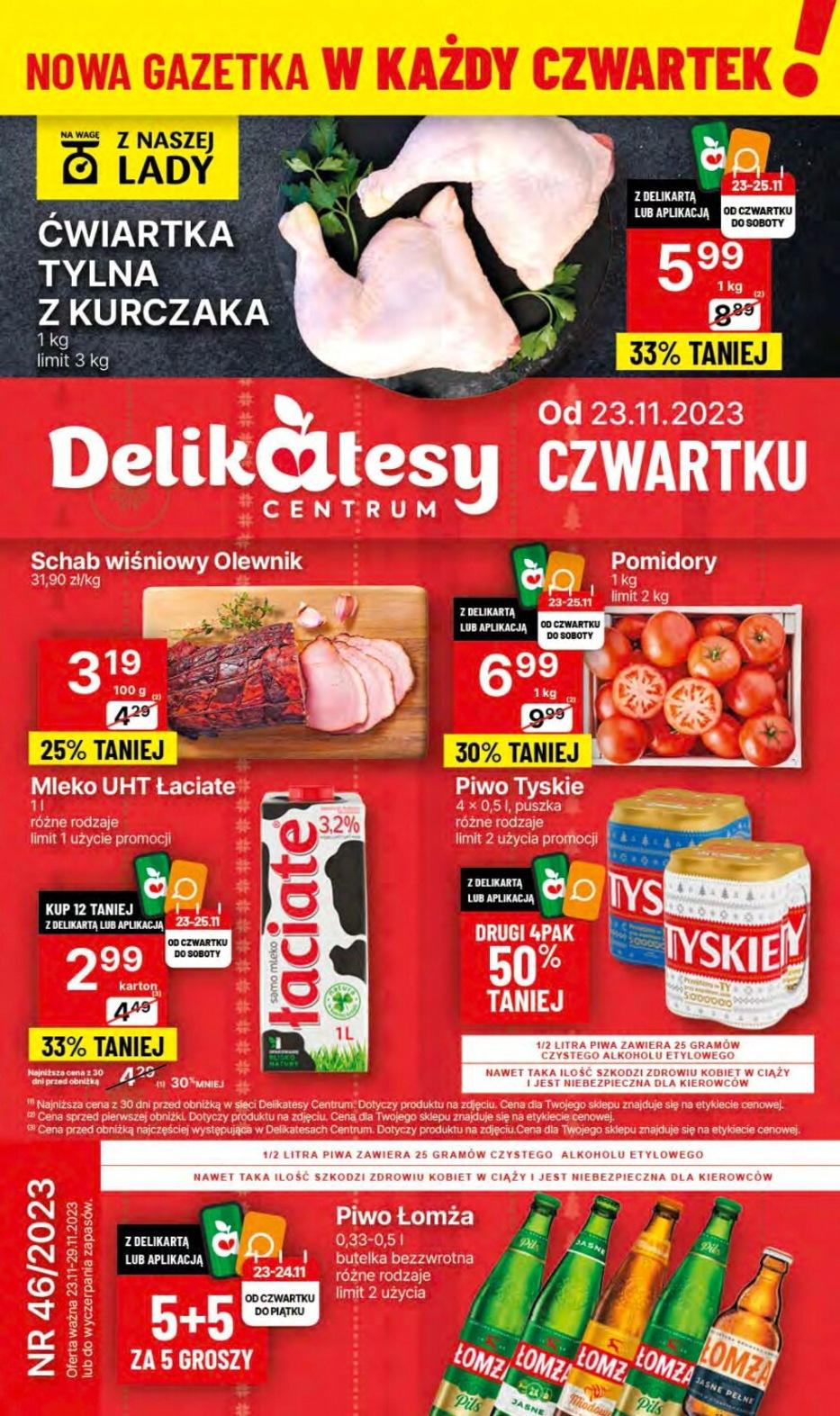 Gazetka promocyjna Delikatesy Centrum do 29/11/2023 str.0