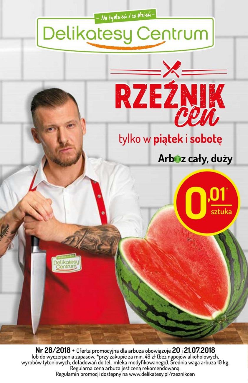 Gazetka promocyjna Delikatesy Centrum do 25/07/2018 str.1