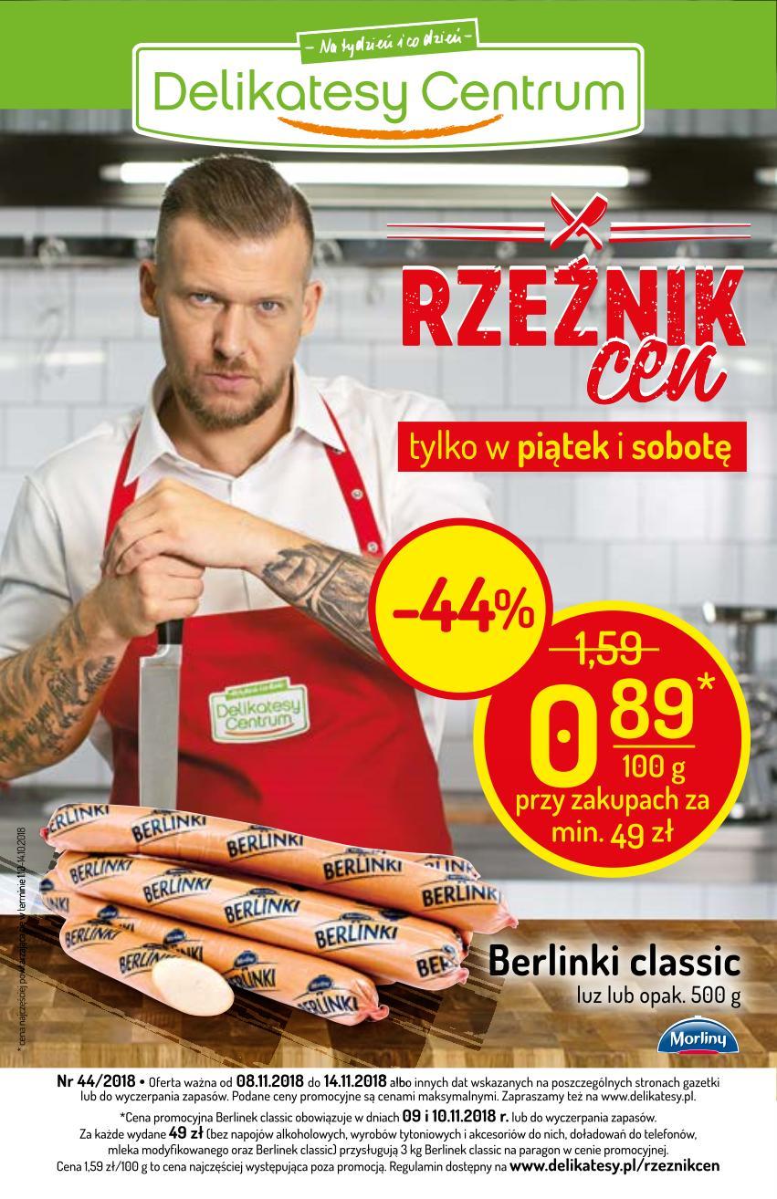 Gazetka promocyjna Delikatesy Centrum do 14/11/2018 str.0