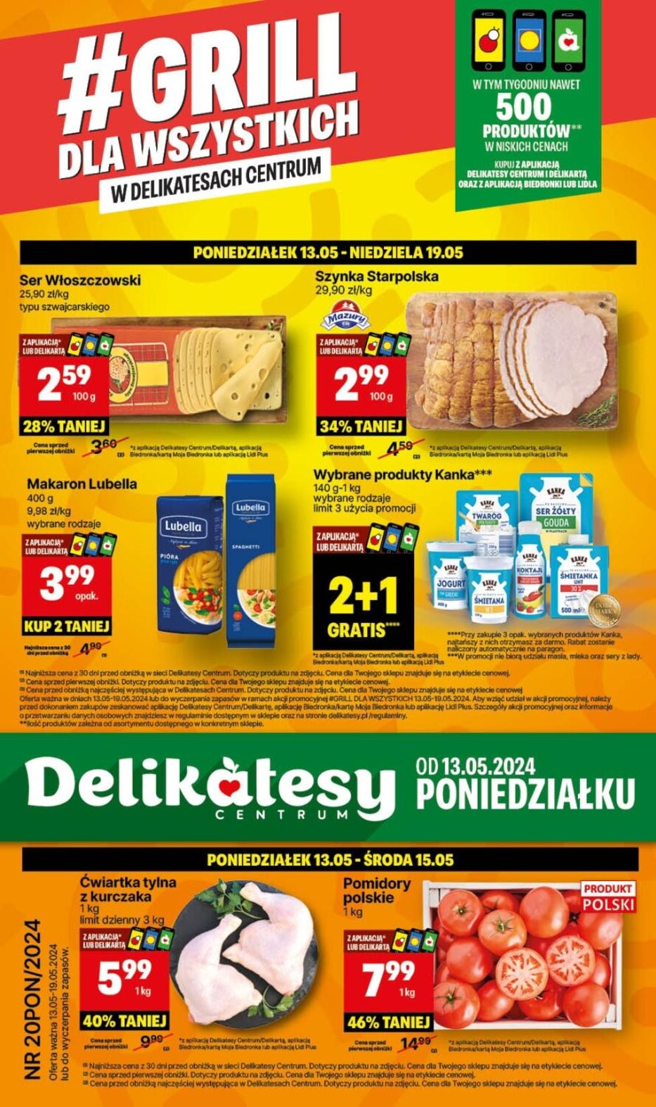 Gazetka promocyjna Delikatesy Centrum do 19/05/2024 str.1