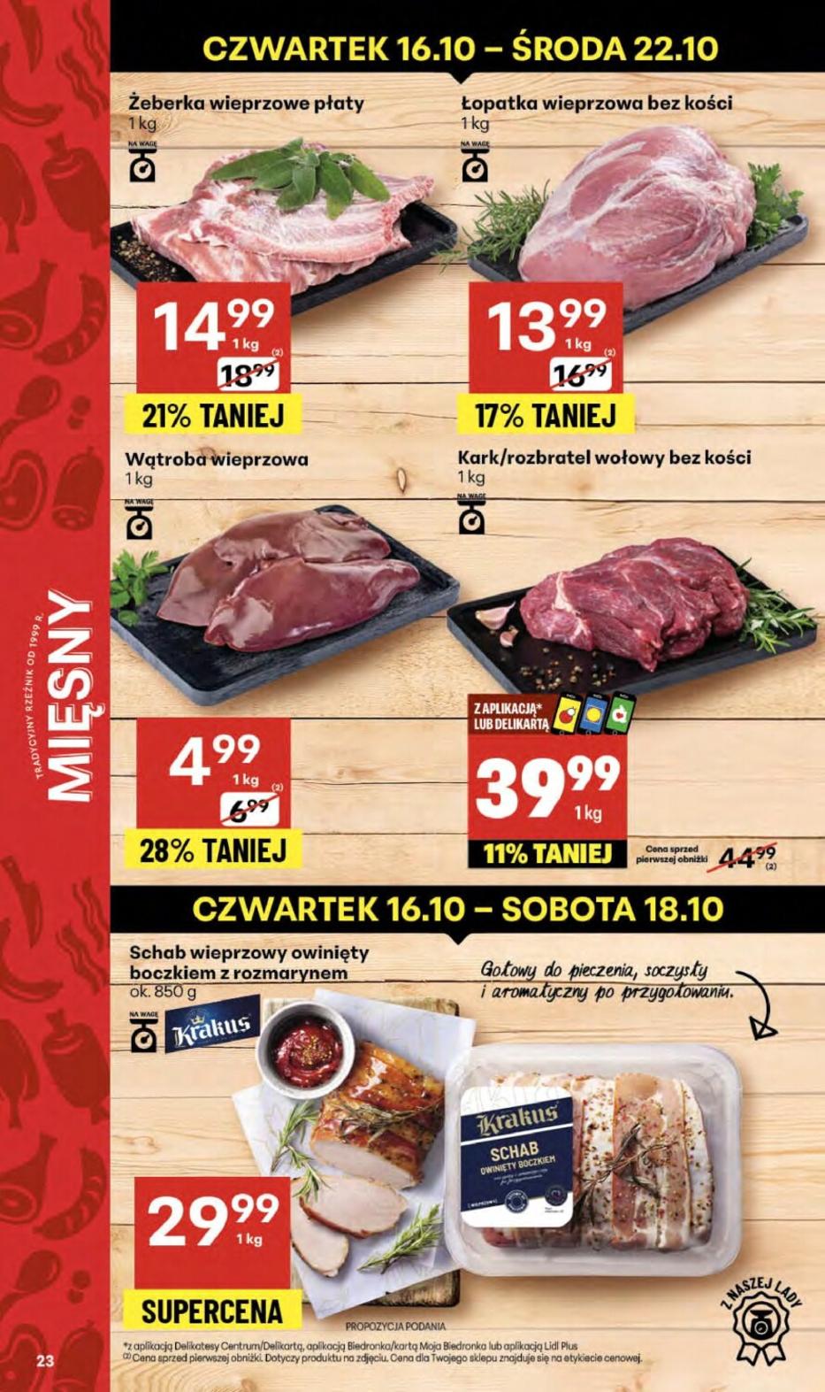 Gazetka promocyjna Delikatesy Centrum do 22/10/2025 str.23