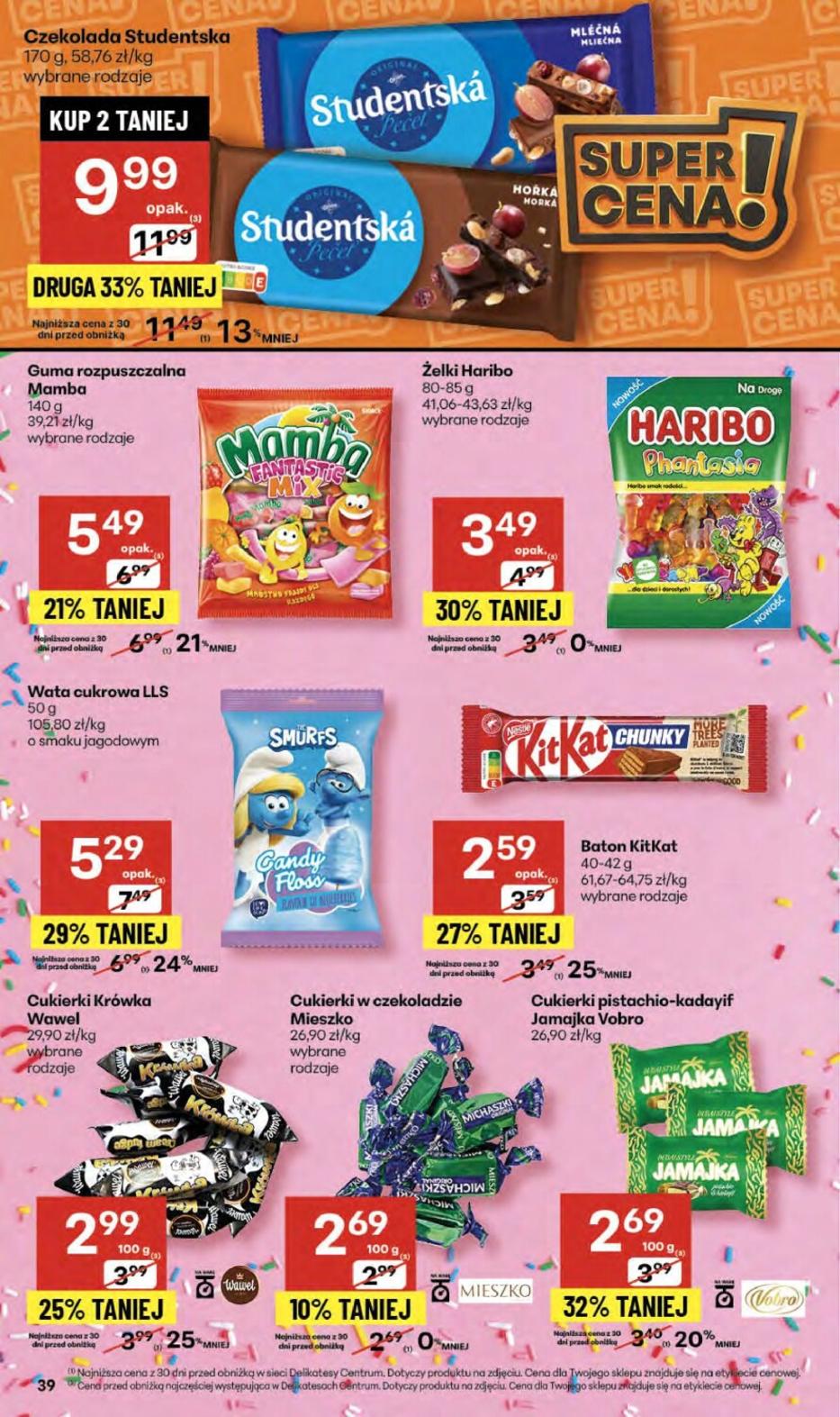 Gazetka promocyjna Delikatesy Centrum do 22/10/2025 str.39