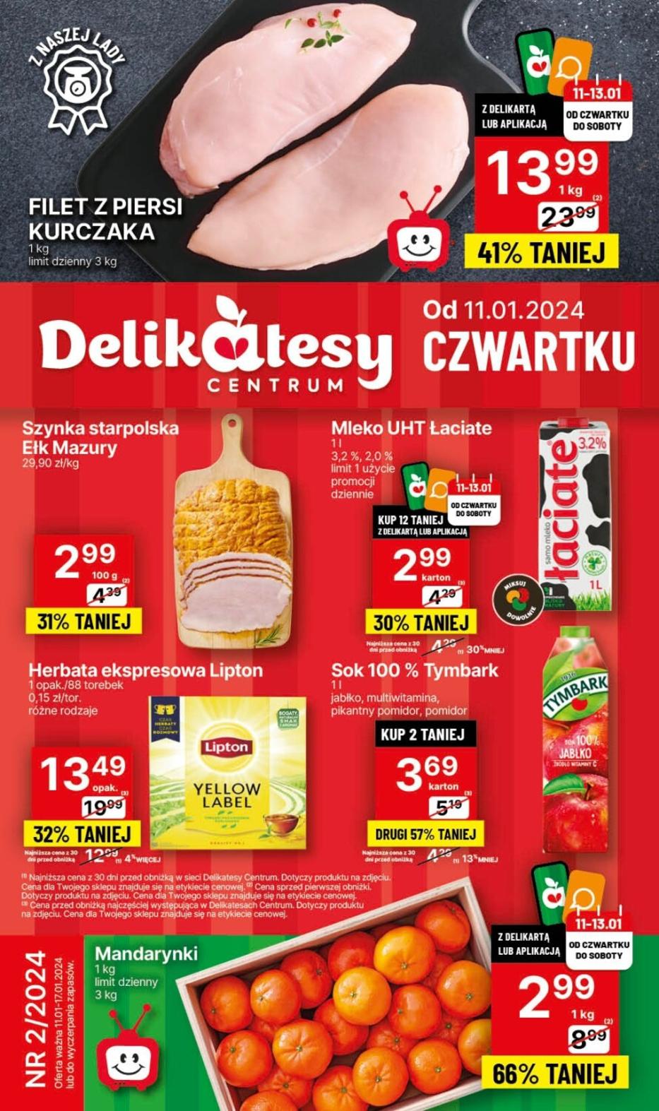 Gazetka promocyjna Delikatesy Centrum do 17/01/2024 str.0