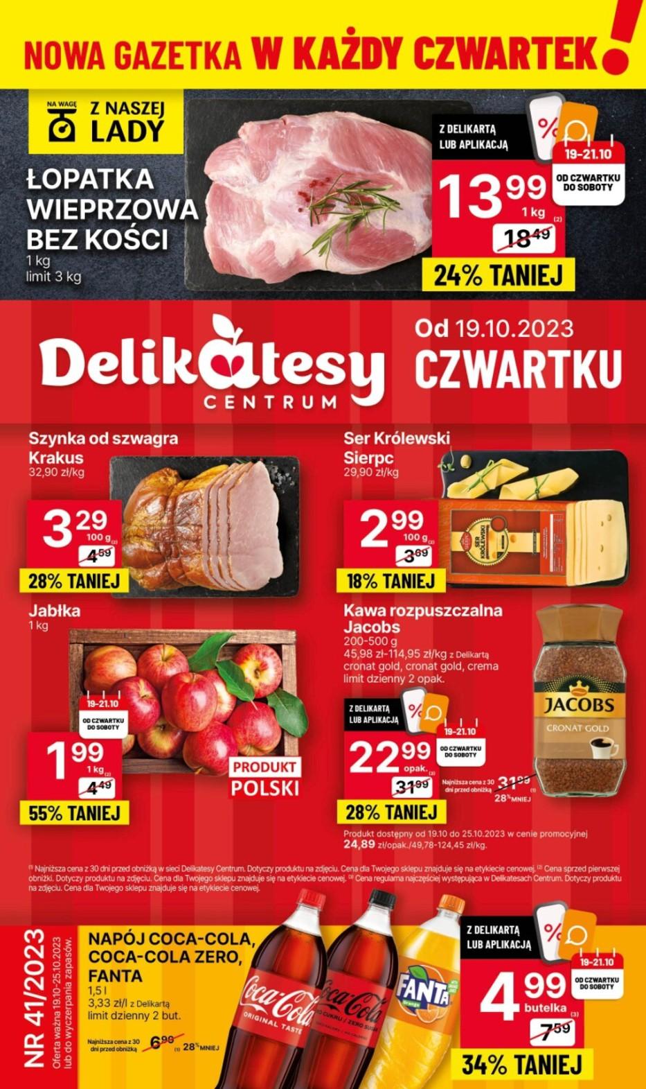 Gazetka promocyjna Delikatesy Centrum do 25/10/2023 str.0