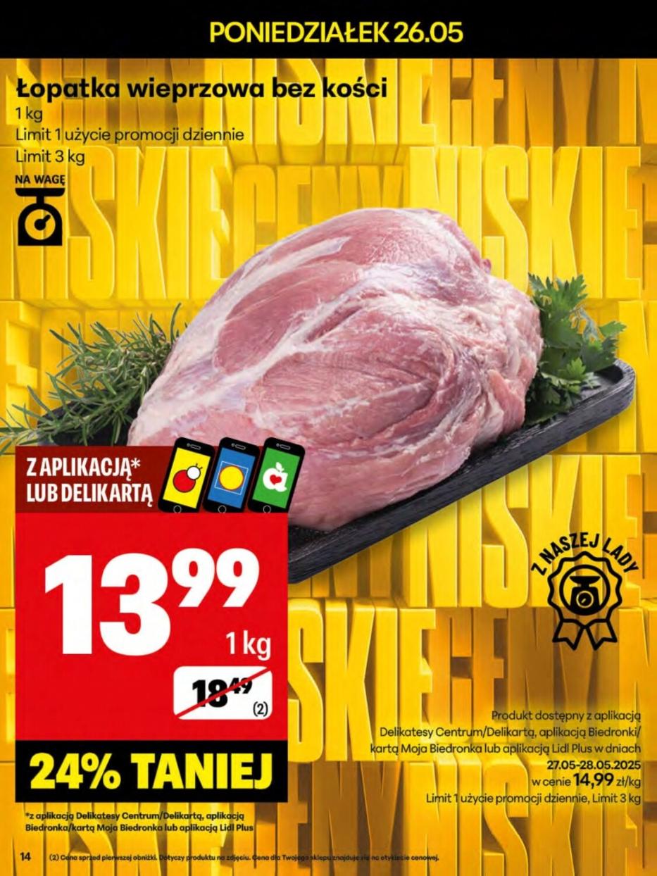 Gazetka promocyjna Delikatesy Centrum do 31/05/2025 str.14