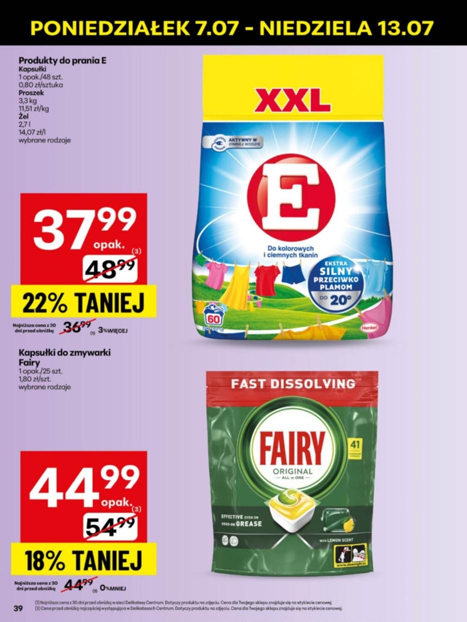 Gazetka promocyjna Delikatesy Centrum do 13/07/2025 str.39