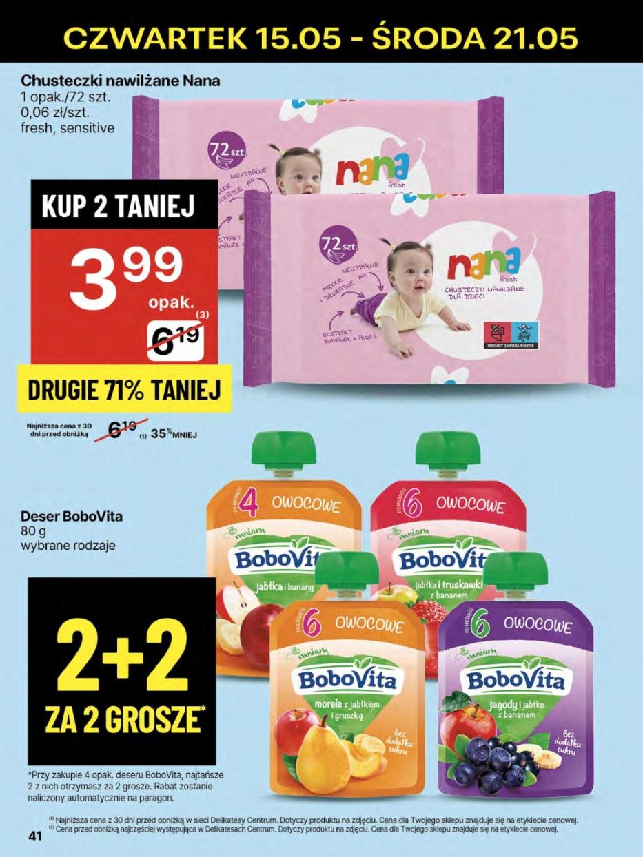 Gazetka promocyjna Delikatesy Centrum do 21/05/2025 str.41