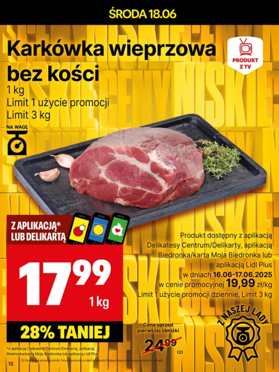 Gazetka promocyjna Delikatesy Centrum do 21/06/2025 str.12