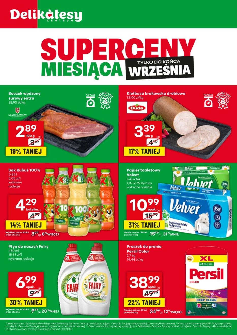 Gazetka promocyjna Delikatesy Centrum do 30/09/2025 str.1