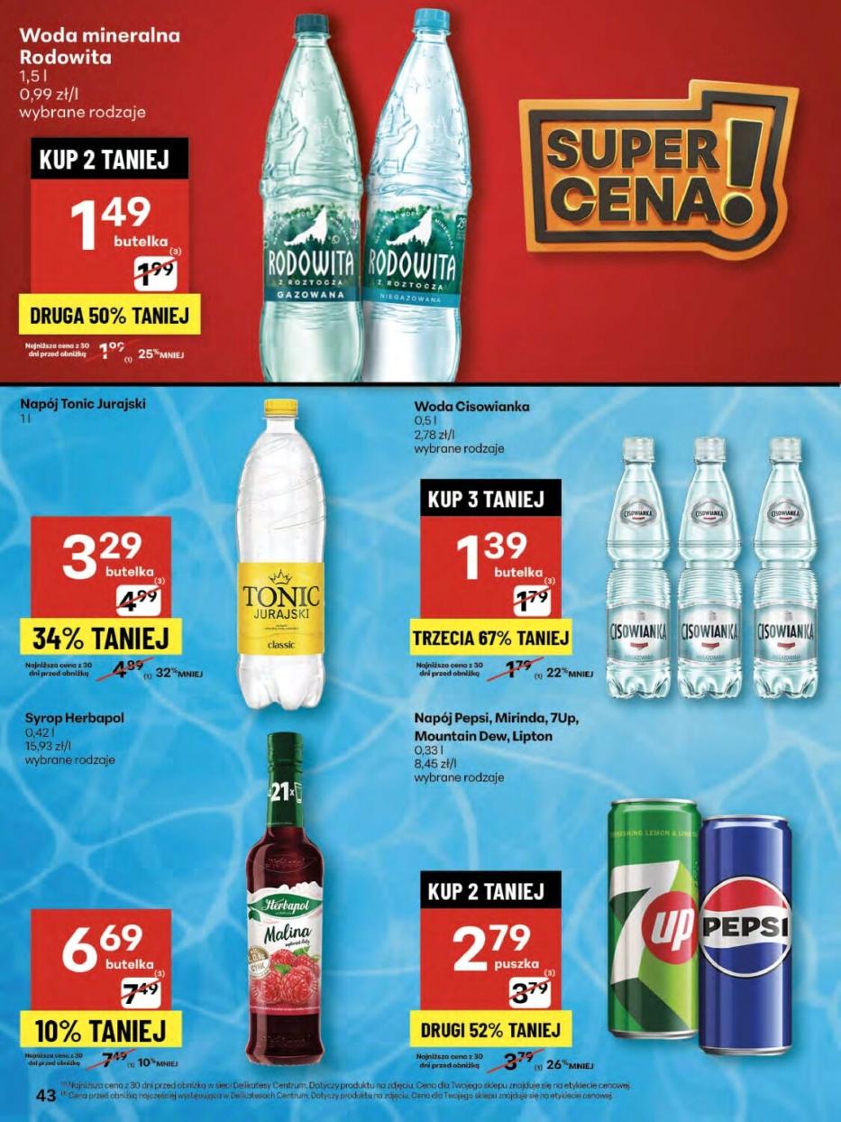Gazetka promocyjna Delikatesy Centrum do 20/08/2025 str.43