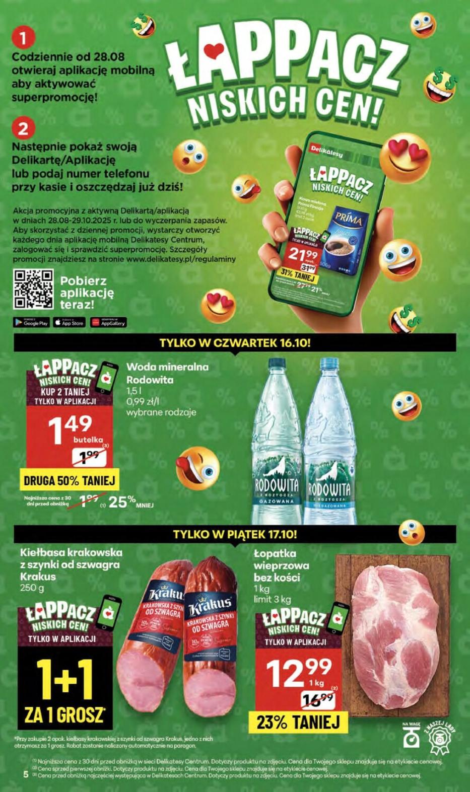 Gazetka promocyjna Delikatesy Centrum do 22/10/2025 str.5
