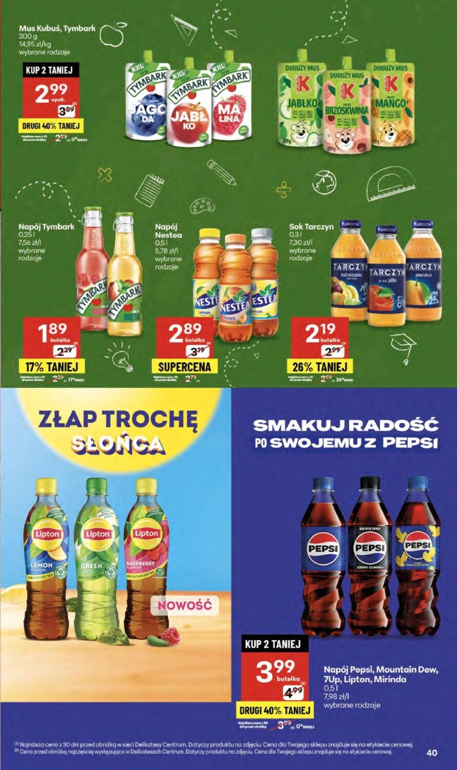 Gazetka promocyjna Delikatesy Centrum do 17/09/2025 str.40