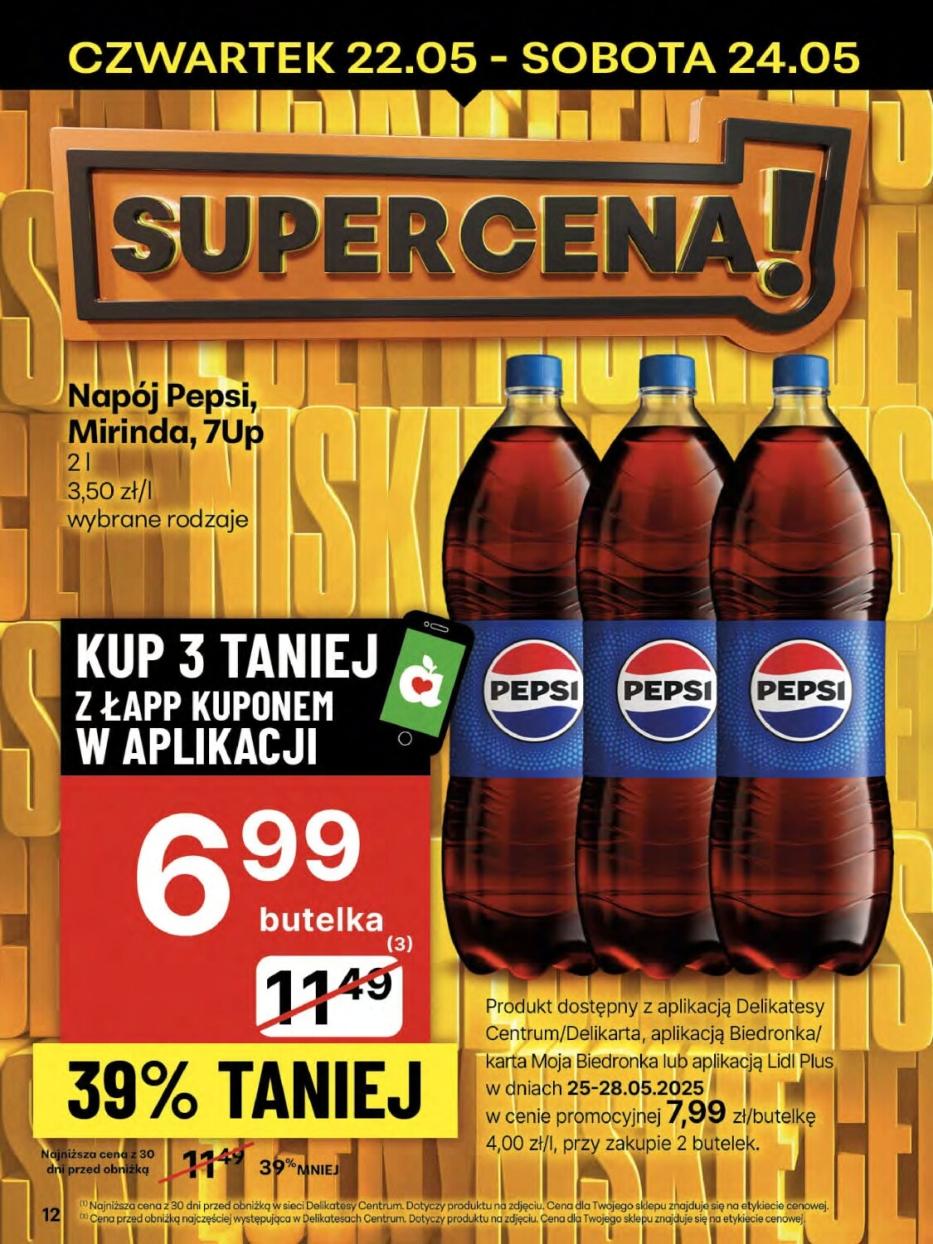 Gazetka promocyjna Delikatesy Centrum do 28/05/2025 str.12
