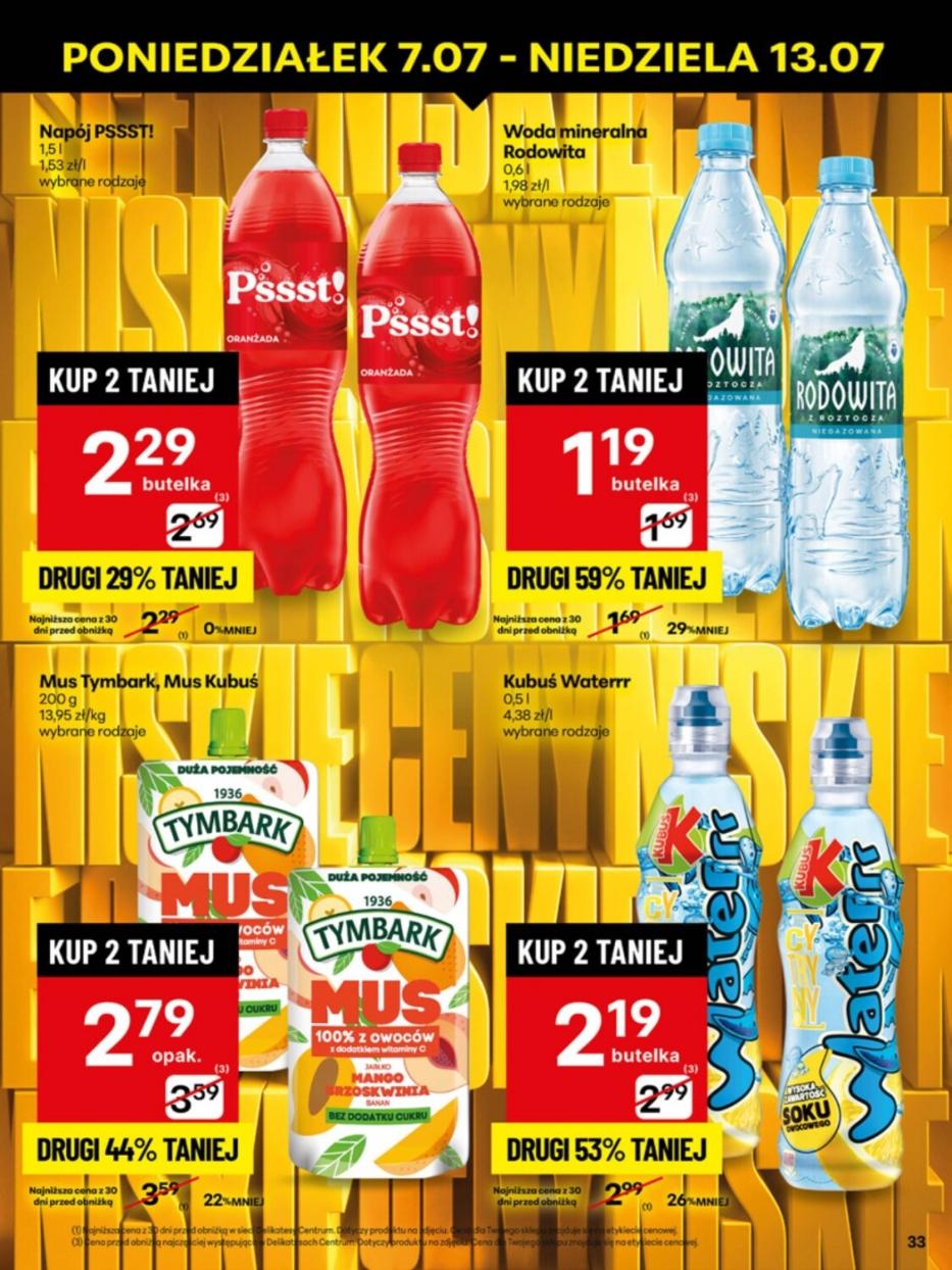 Gazetka promocyjna Delikatesy Centrum do 13/07/2025 str.33