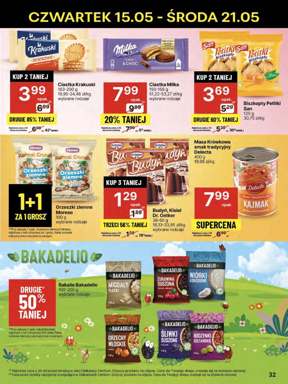 Gazetka promocyjna Delikatesy Centrum do 21/05/2025 str.32