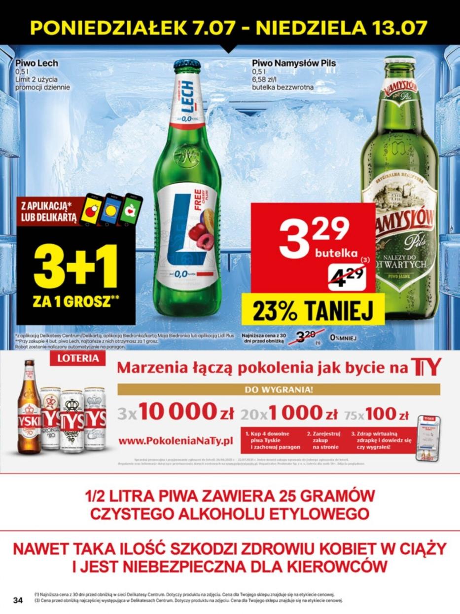 Gazetka promocyjna Delikatesy Centrum do 13/07/2025 str.34