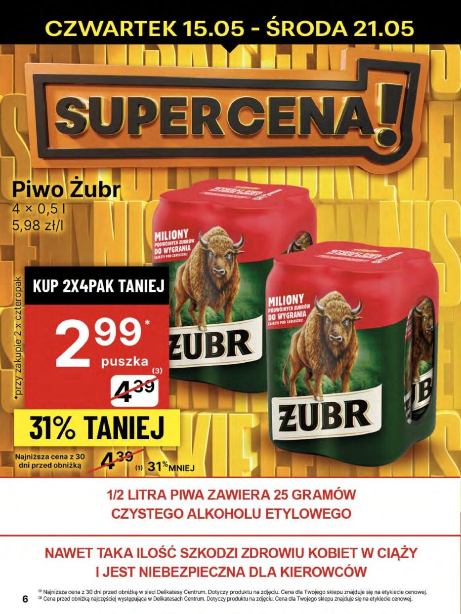 Gazetka promocyjna Delikatesy Centrum do 21/05/2025 str.6