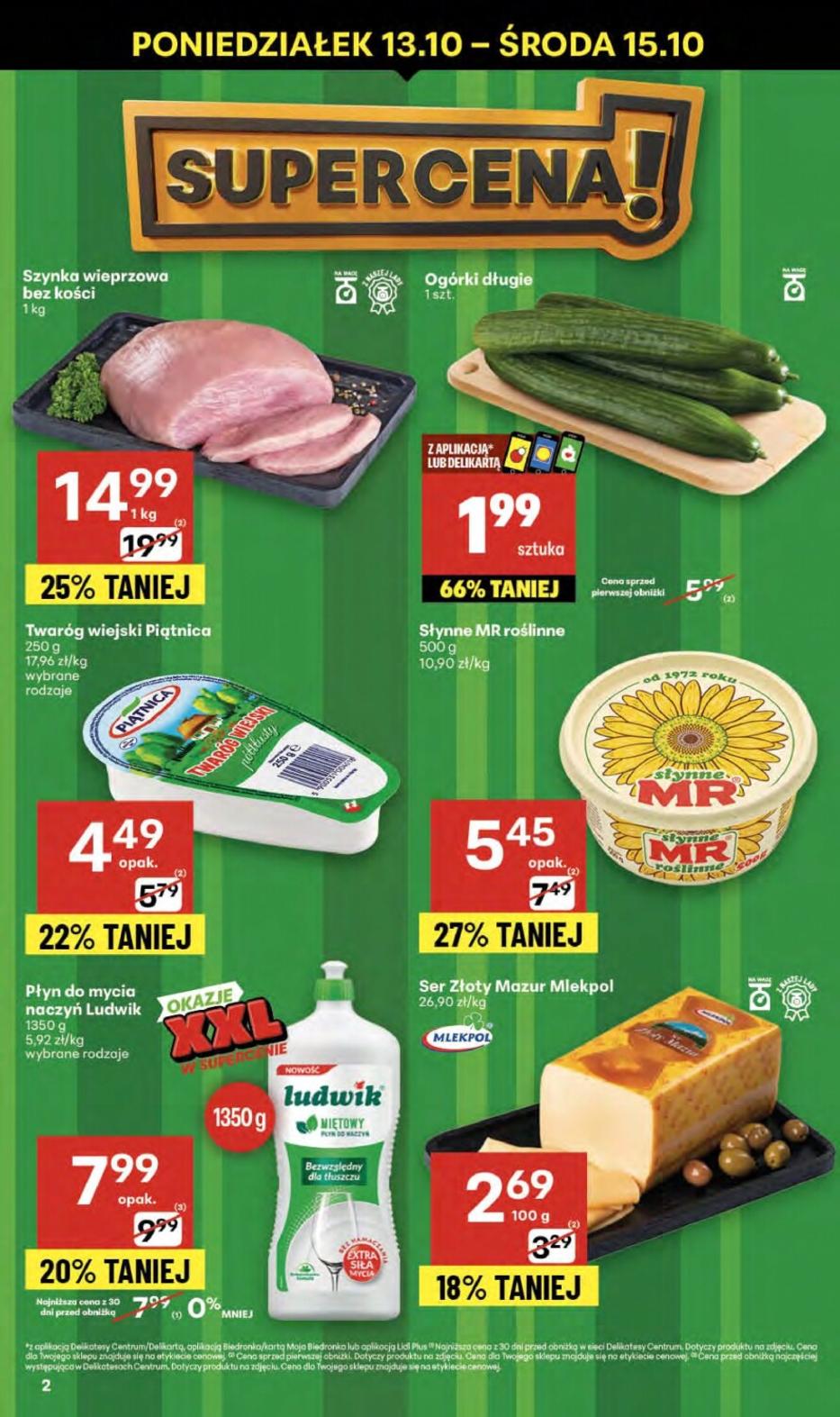 Gazetka promocyjna Delikatesy Centrum do 15/10/2025 str.2