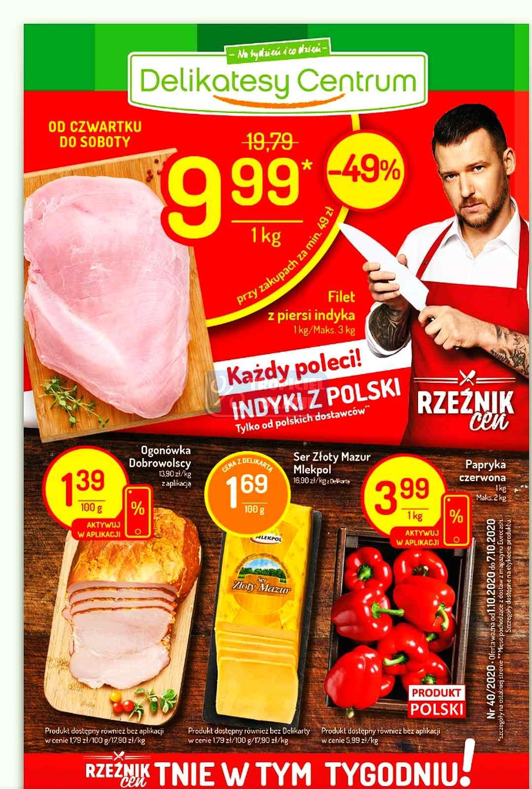 Gazetka promocyjna Delikatesy Centrum do 07/10/2020 str.1