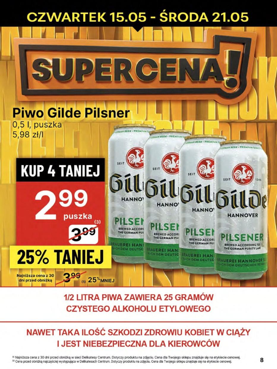 Gazetka promocyjna Delikatesy Centrum do 21/05/2025 str.8