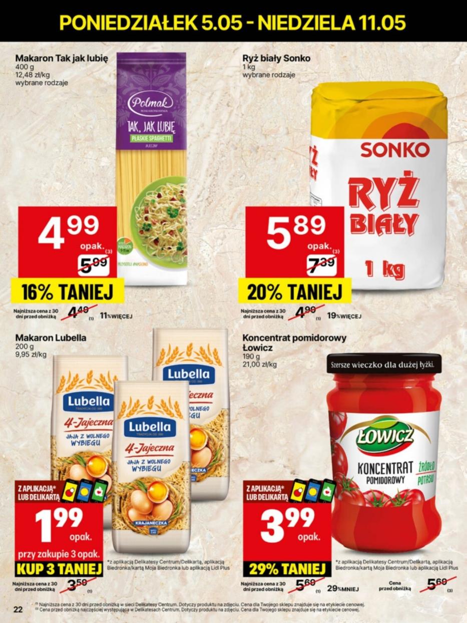 Gazetka promocyjna Delikatesy Centrum do 11/05/2025 str.22