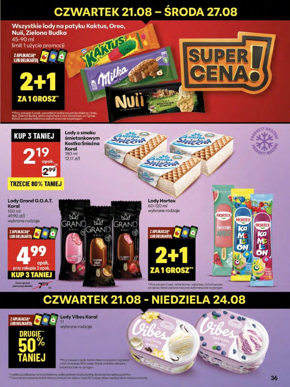 Gazetka promocyjna Delikatesy Centrum do 28/08/2025 str.36