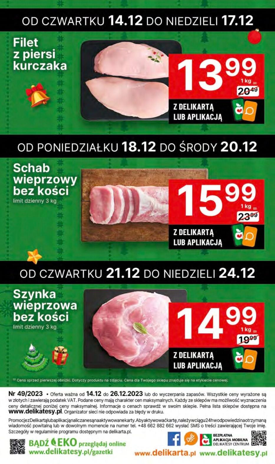 Gazetka promocyjna Delikatesy Centrum do 20/12/2023 str.44