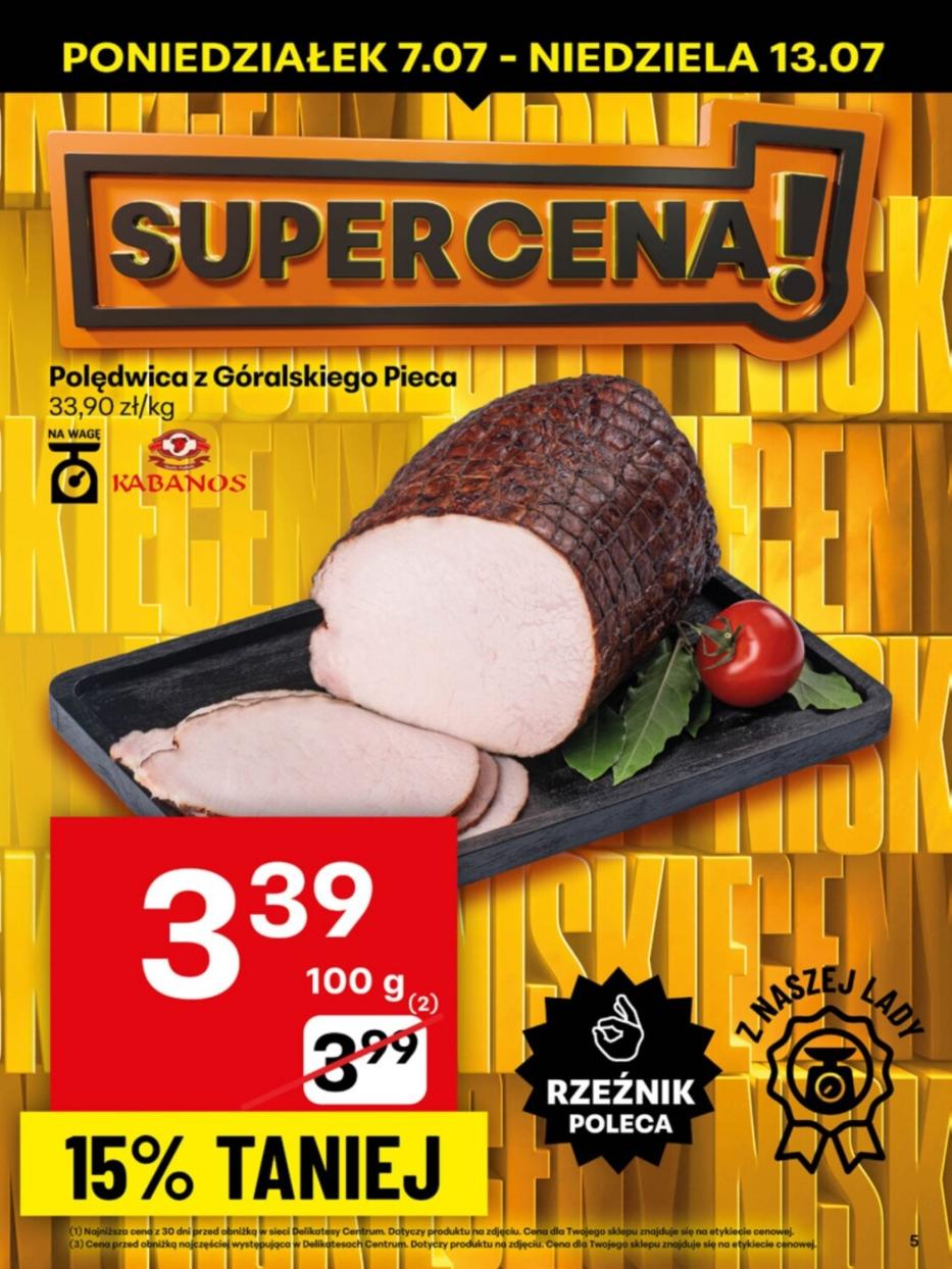 Gazetka promocyjna Delikatesy Centrum do 13/07/2025 str.5