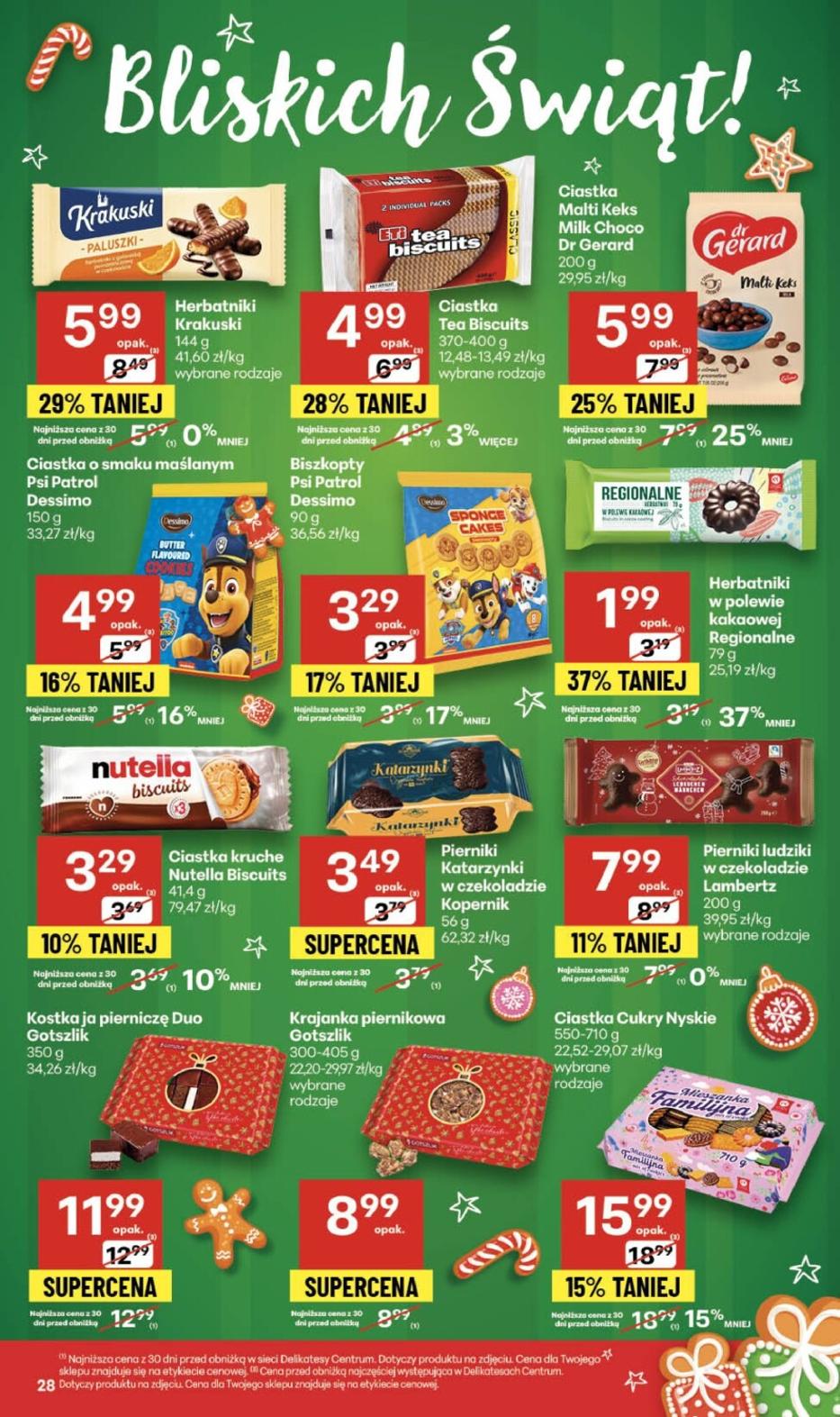 Gazetka promocyjna Delikatesy Centrum do 10/12/2025 str.28