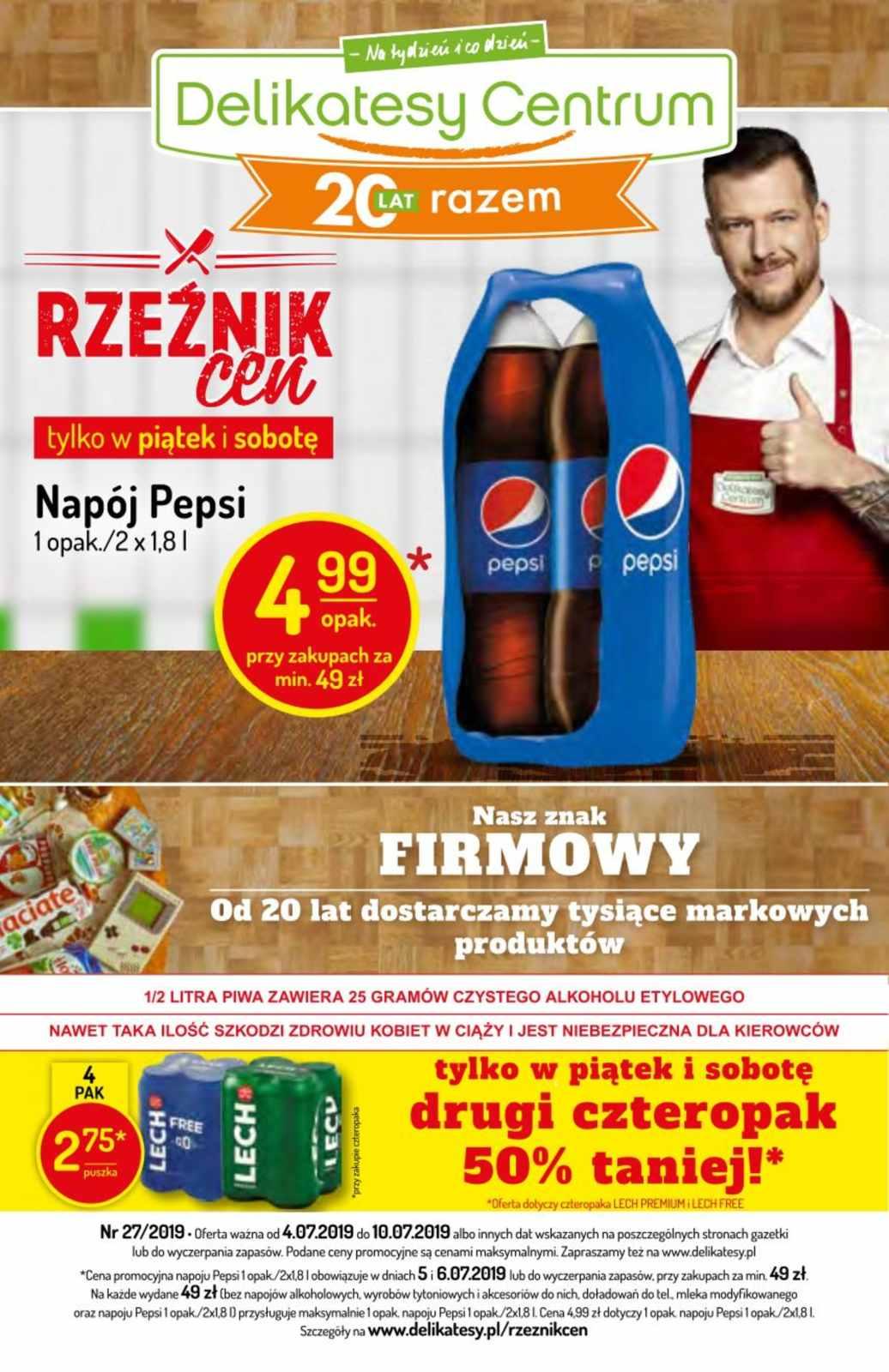Gazetka promocyjna Delikatesy Centrum do 10/07/2019 str.0