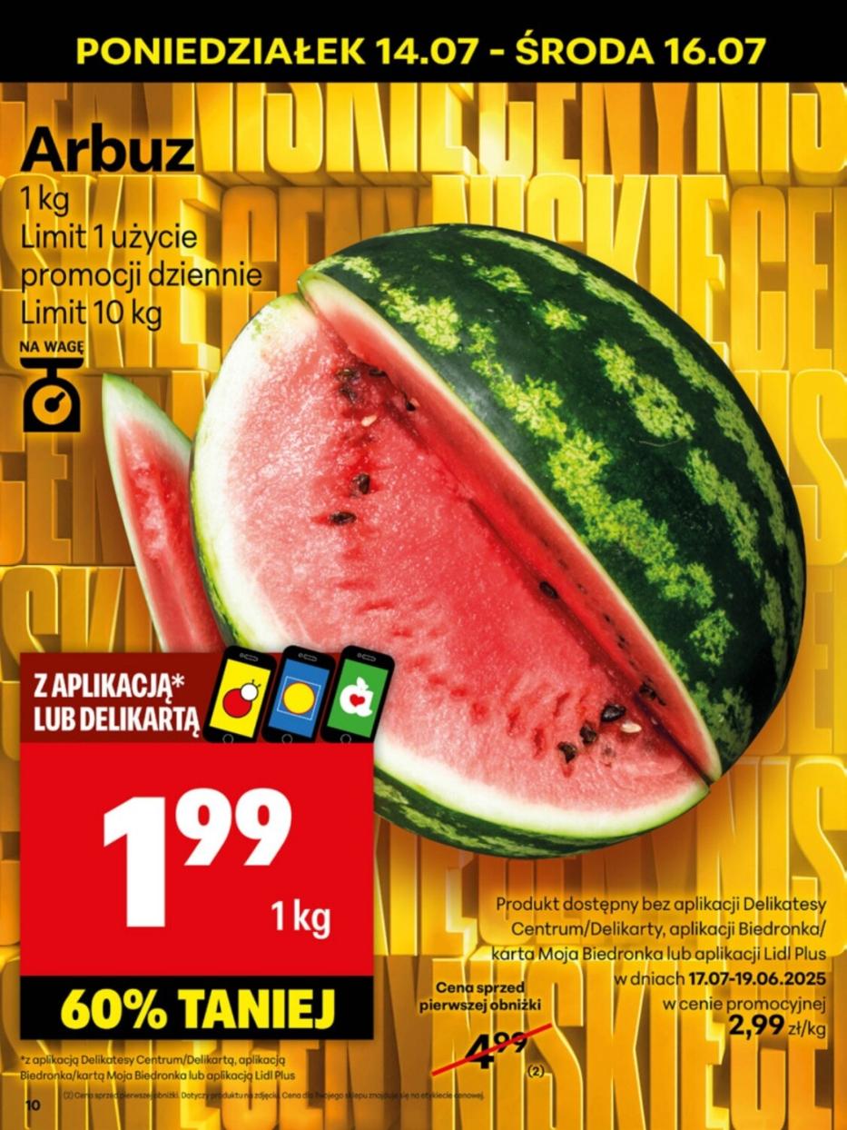 Gazetka promocyjna Delikatesy Centrum do 20/07/2025 str.10