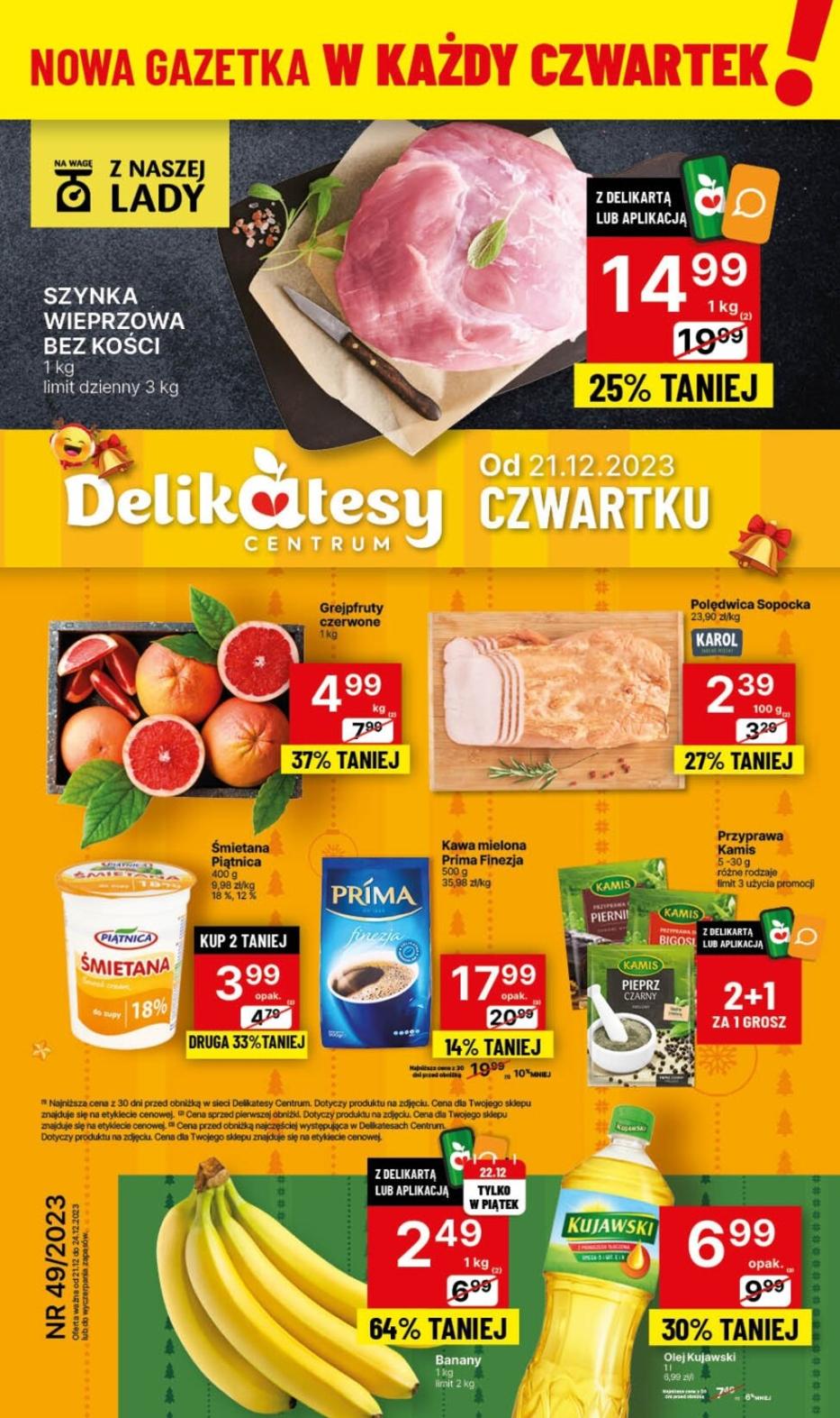 Gazetka promocyjna Delikatesy Centrum do 24/12/2023 str.0