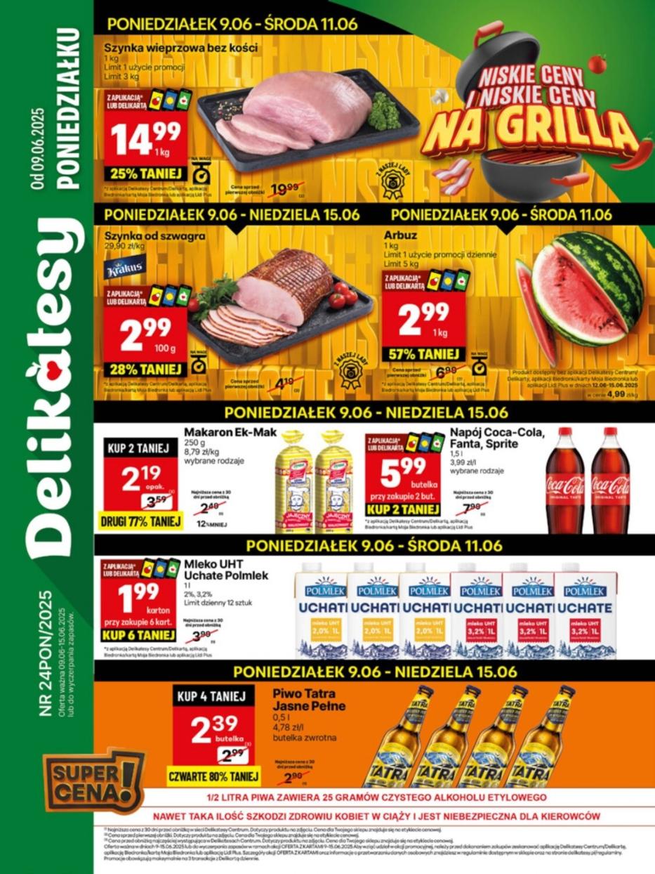 Gazetka promocyjna Delikatesy Centrum do 14/06/2025 str.1