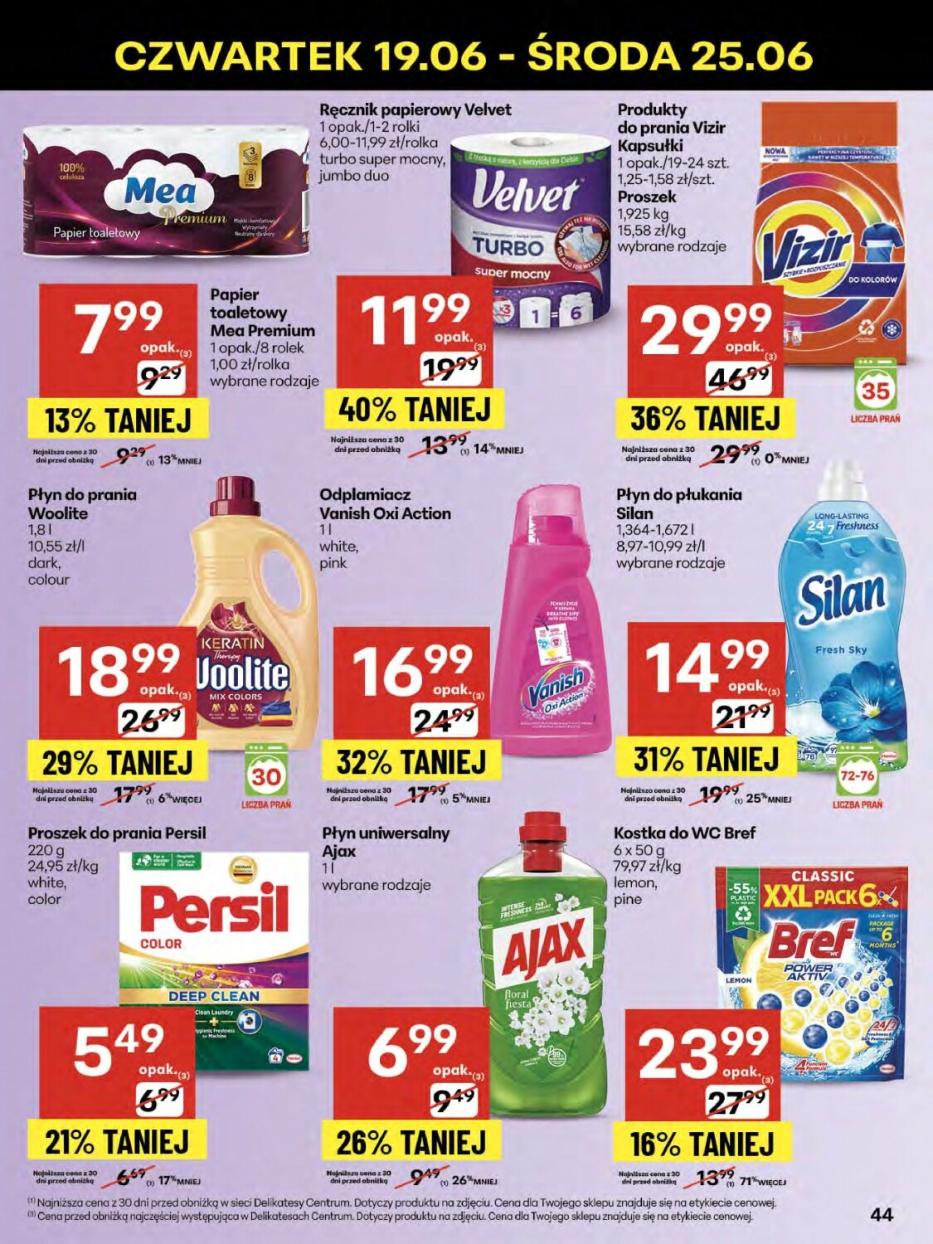Gazetka promocyjna Delikatesy Centrum do 25/06/2025 str.44