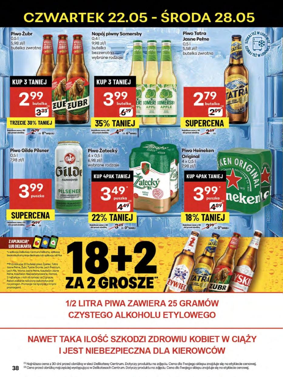 Gazetka promocyjna Delikatesy Centrum do 28/05/2025 str.38