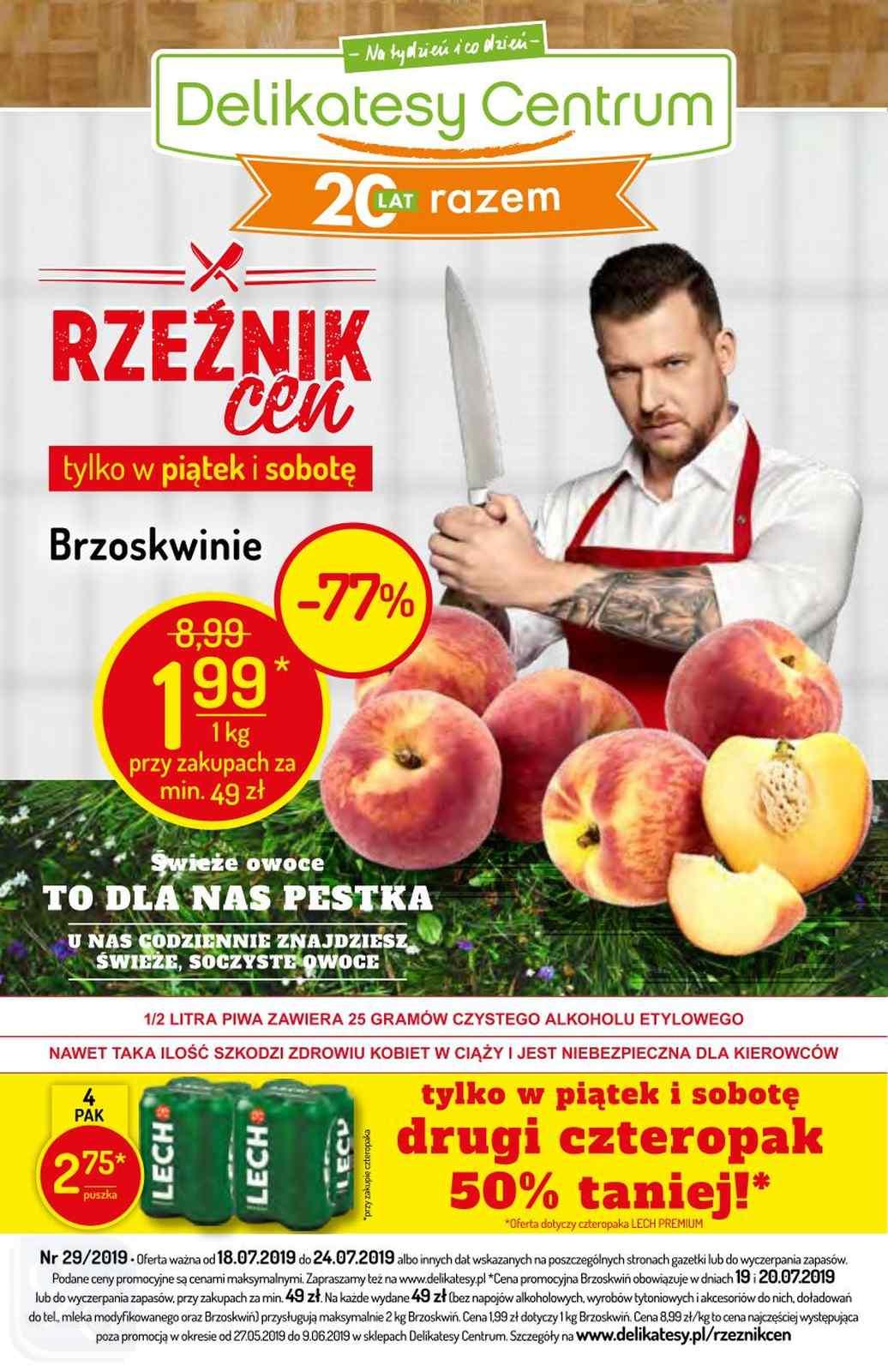Gazetka promocyjna Delikatesy Centrum do 24/07/2019 str.0