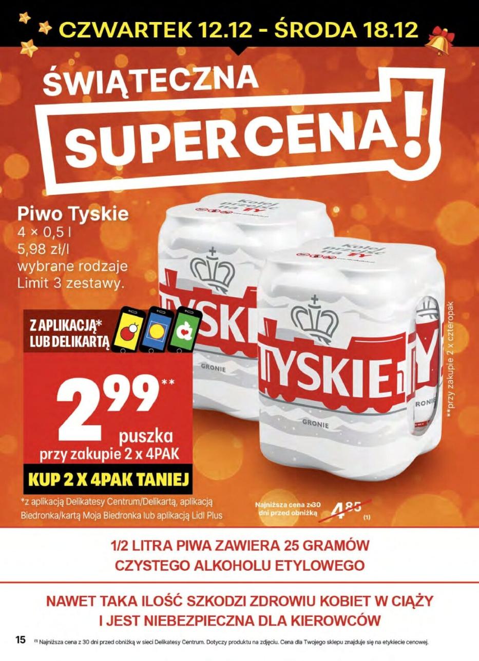 Gazetka promocyjna Delikatesy Centrum do 18/12/2024 str.15