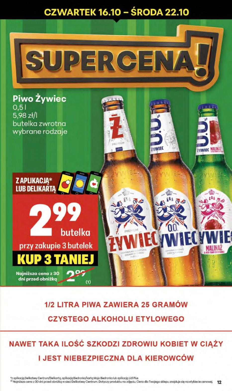 Gazetka promocyjna Delikatesy Centrum do 22/10/2025 str.12