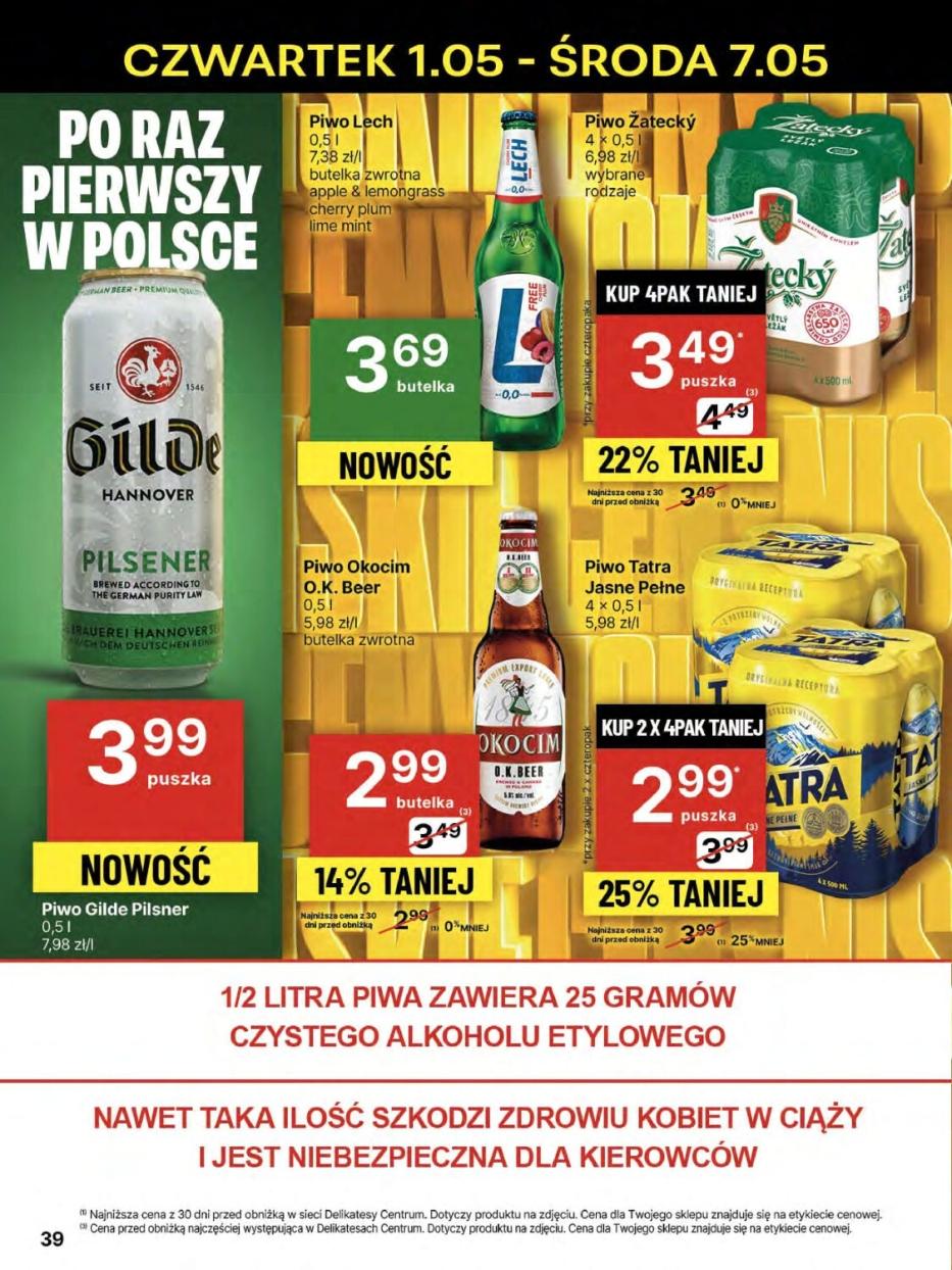 Gazetka promocyjna Delikatesy Centrum do 07/05/2025 str.39