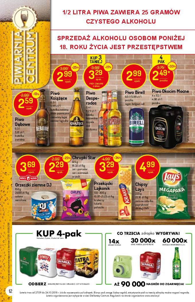 Gazetka promocyjna Delikatesy Centrum do 10/10/2018 str.12