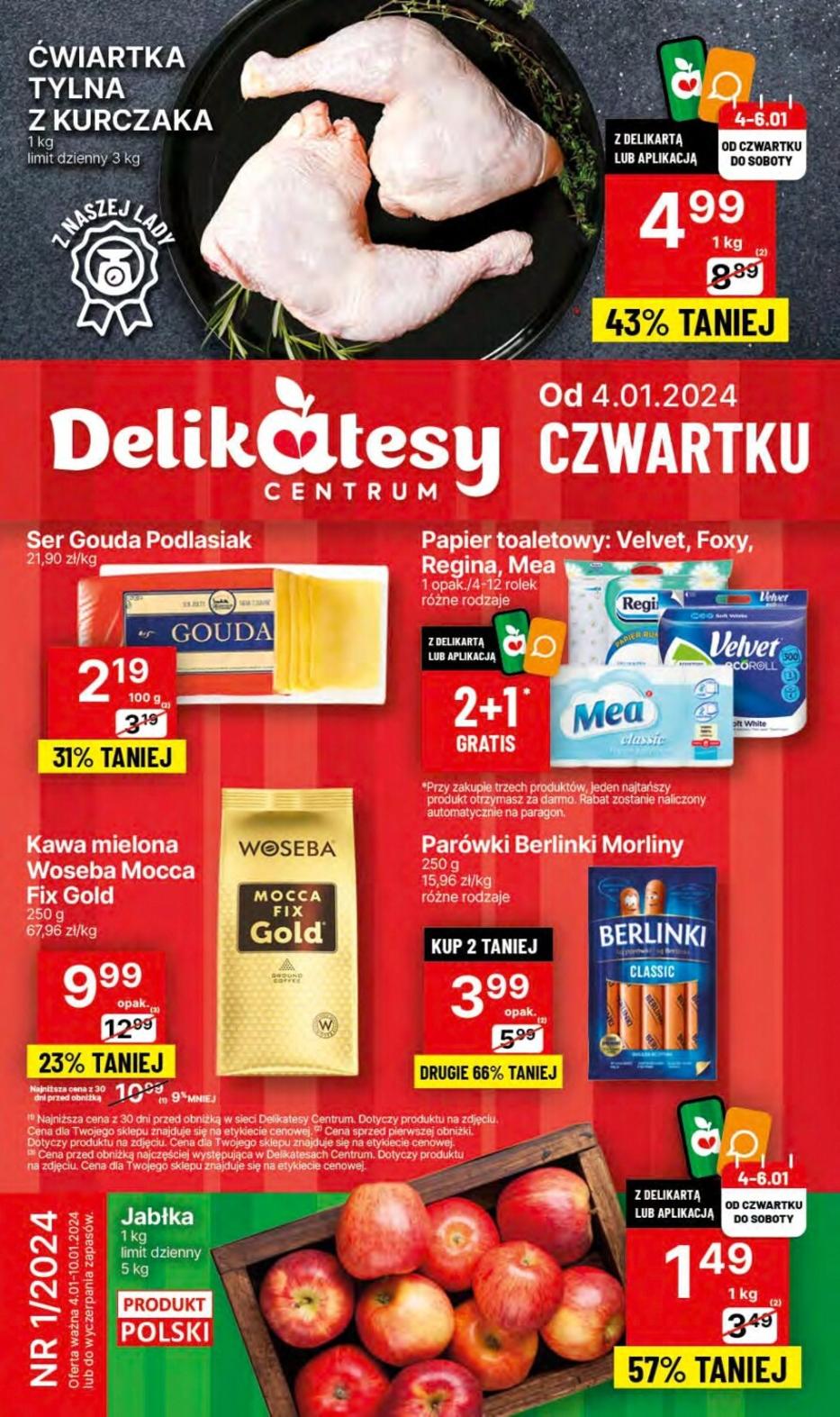 Gazetka promocyjna Delikatesy Centrum do 10/01/2024 str.0