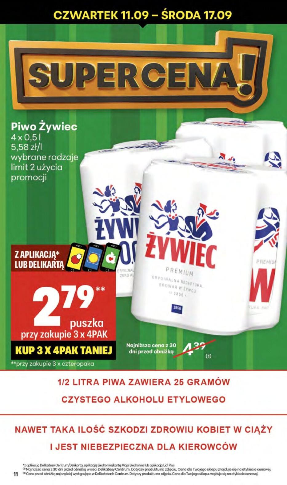 Gazetka promocyjna Delikatesy Centrum do 17/09/2025 str.11