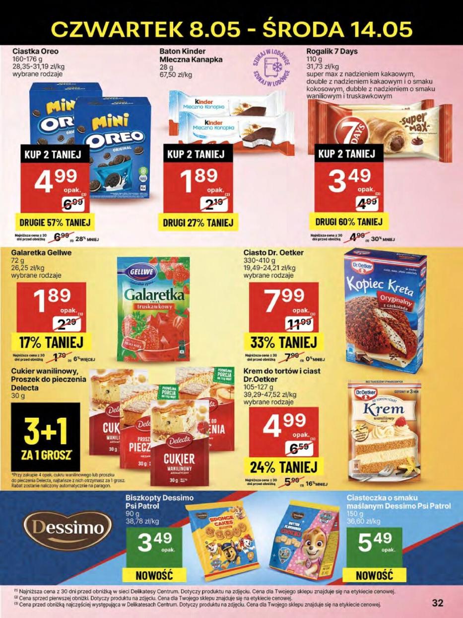 Gazetka promocyjna Delikatesy Centrum do 14/05/2025 str.32