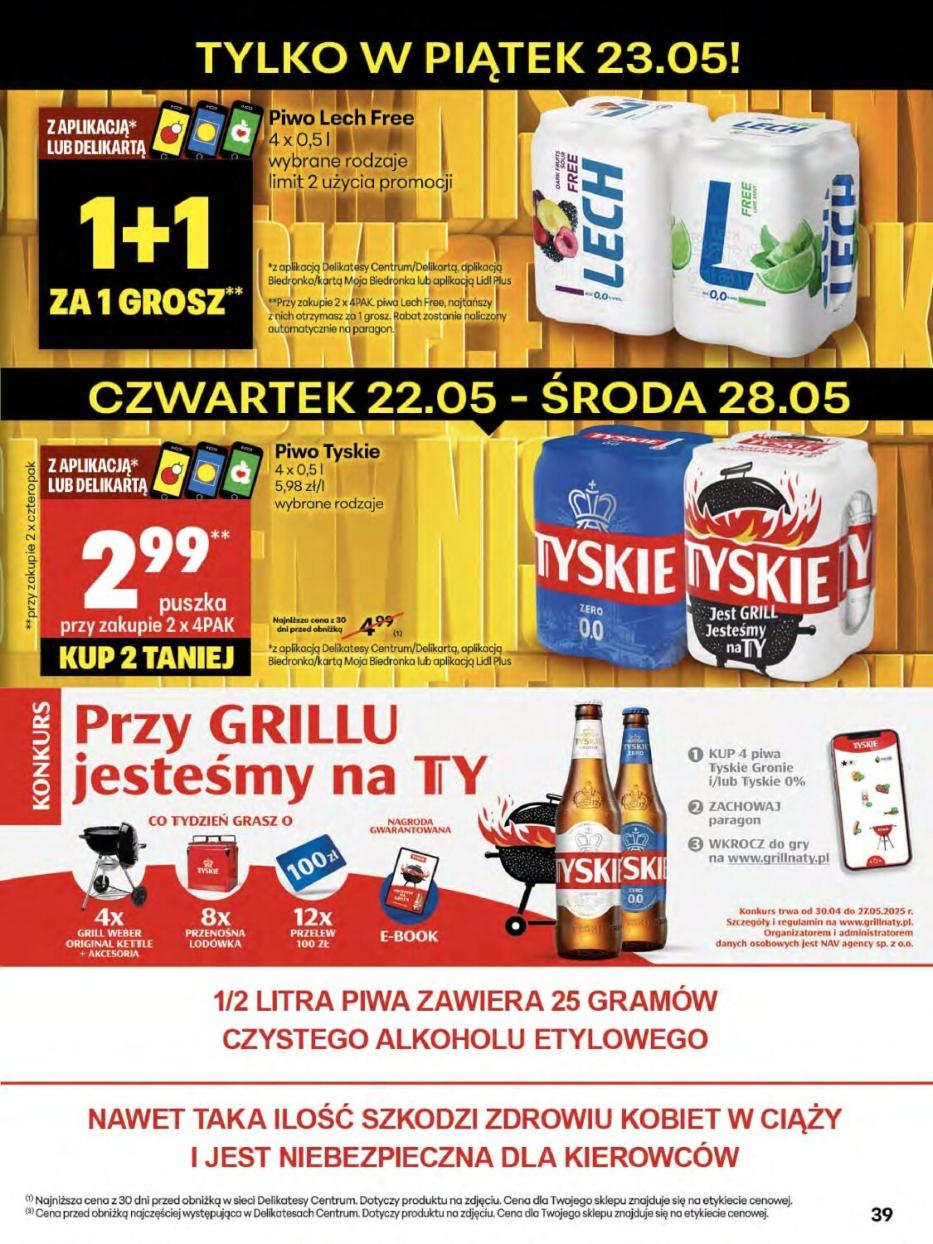 Gazetka promocyjna Delikatesy Centrum do 28/05/2025 str.39