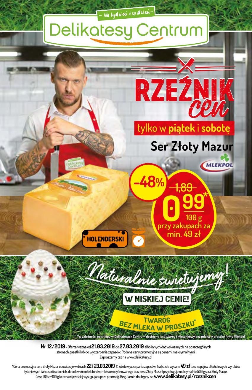 Gazetka promocyjna Delikatesy Centrum do 27/03/2019 str.0